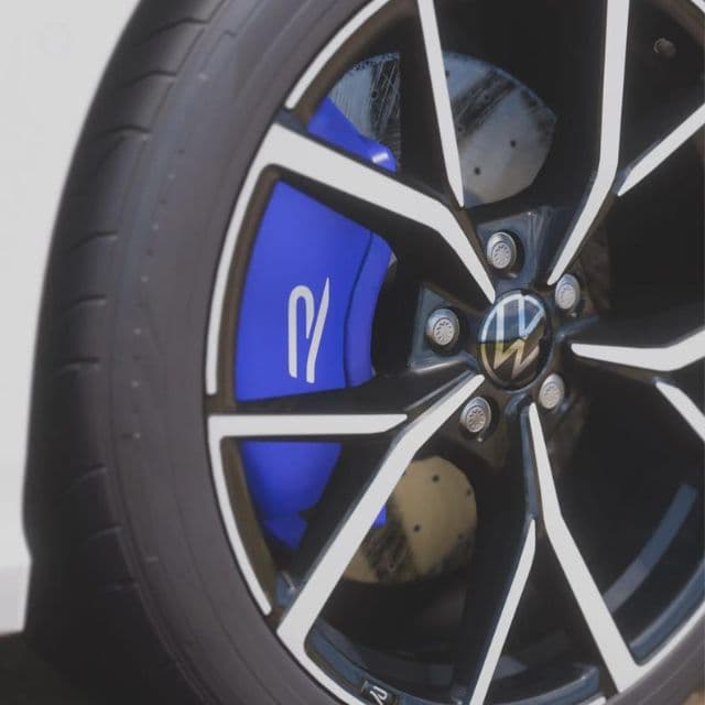Lot de 2 Stickers compatible golf 8 r etrier de frein OEM — photo 1