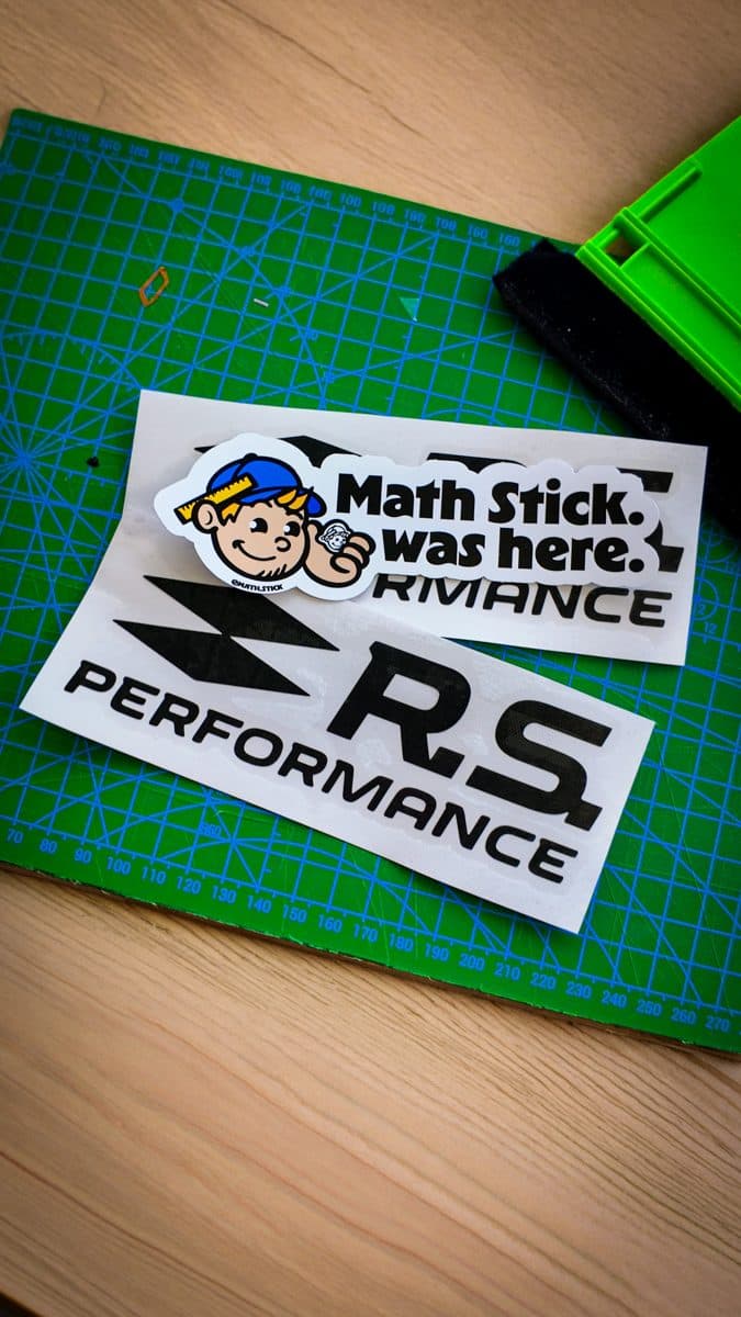 Lot de 2 Stickers RS PERFORMANCE — photo 1