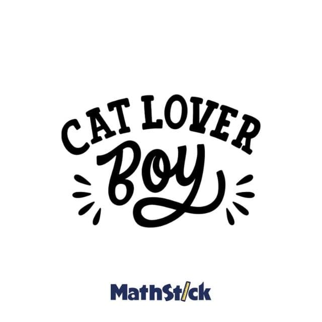 Sticker Citation "Cat Lover Boy" — photo 1