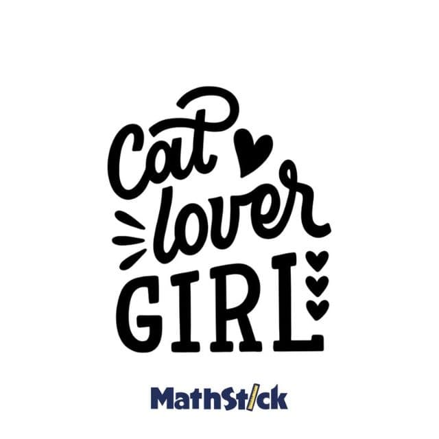 Sticker Citation "Cat Lover Girl" — photo 1