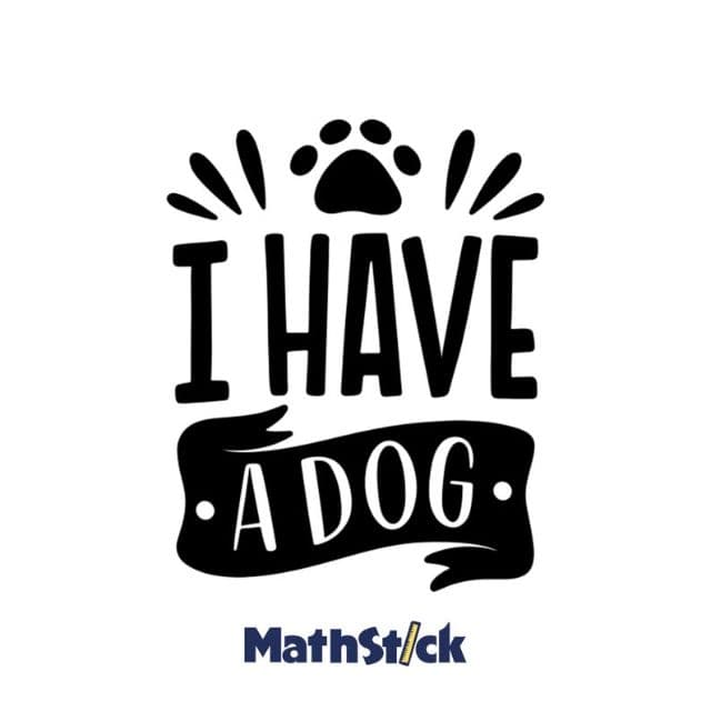 Sticker Citation "I Have a Dog" — photo 1