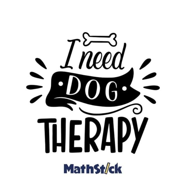 Sticker Citation "I Need Dog Therapy" — photo 1