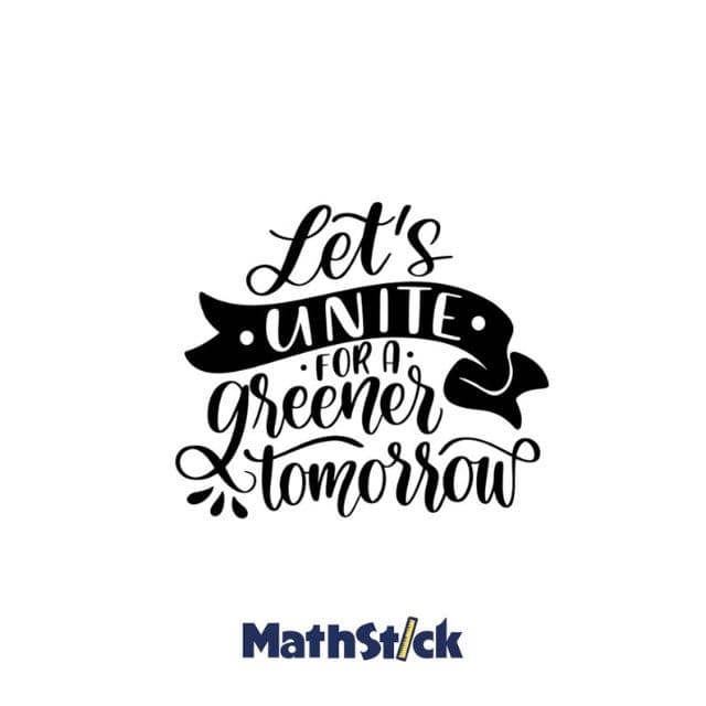 Sticker Citation "Let's Unite for a Greener Tomorrow" — photo 1