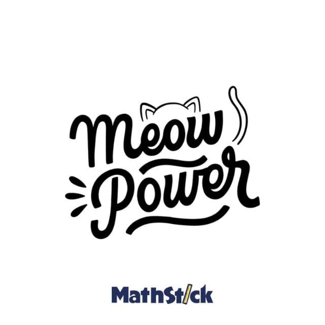 Sticker Citation "Meow Power" — photo 1