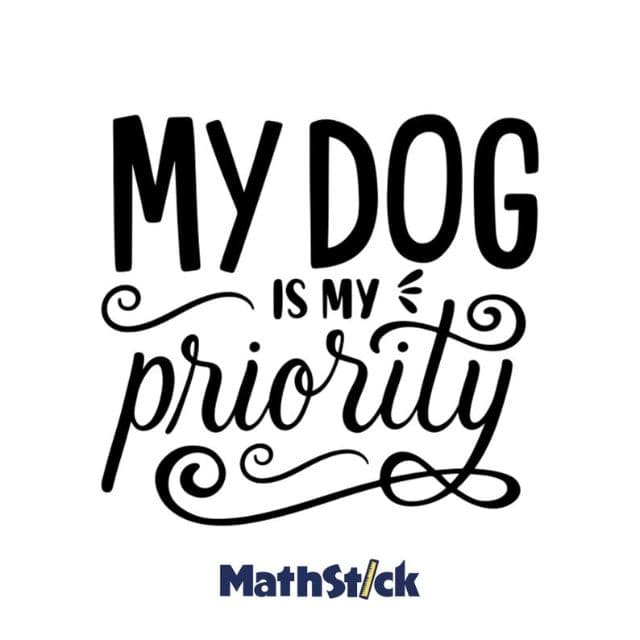 Sticker Citation "My Dog Is My Priority" — photo 1