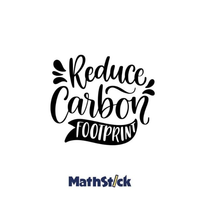 Sticker Citation "Reduce Carbon Footprint" — photo 1