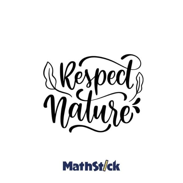Sticker Citation "Respect Nature" — photo 1