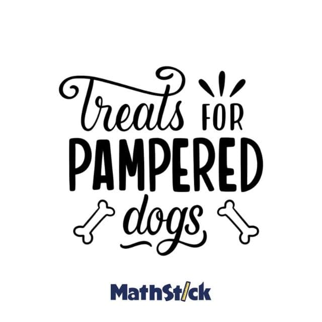 Sticker Citation "Treats for Pampered Dogs" — photo 1