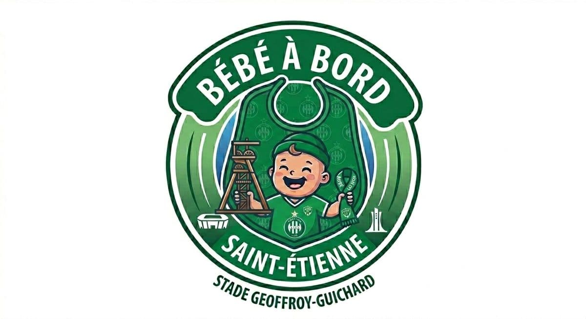 Stickers bébé à bord Saint Etienne