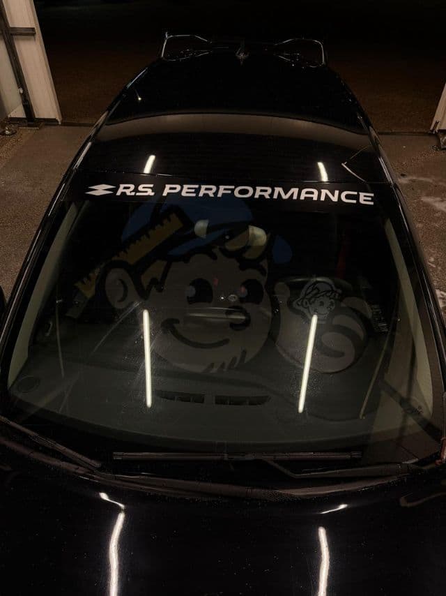 Stickers RS PERFORMANCE pour bandeau de pare brise — photo 1
