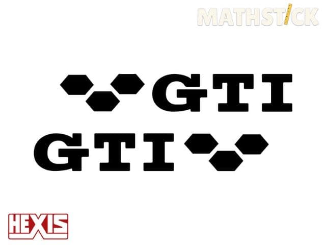 Lot de 2 Stickers GTI type TCR