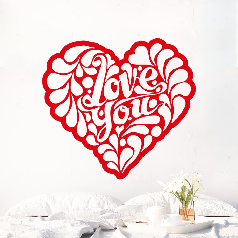 Stickers Cœur Love You